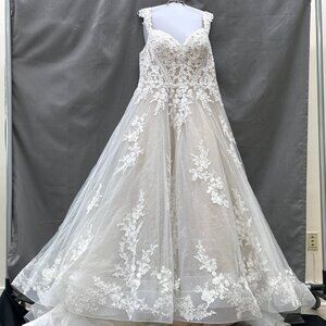 Allure Bridal Plus Size Tulle Ballgown Wedding Dress